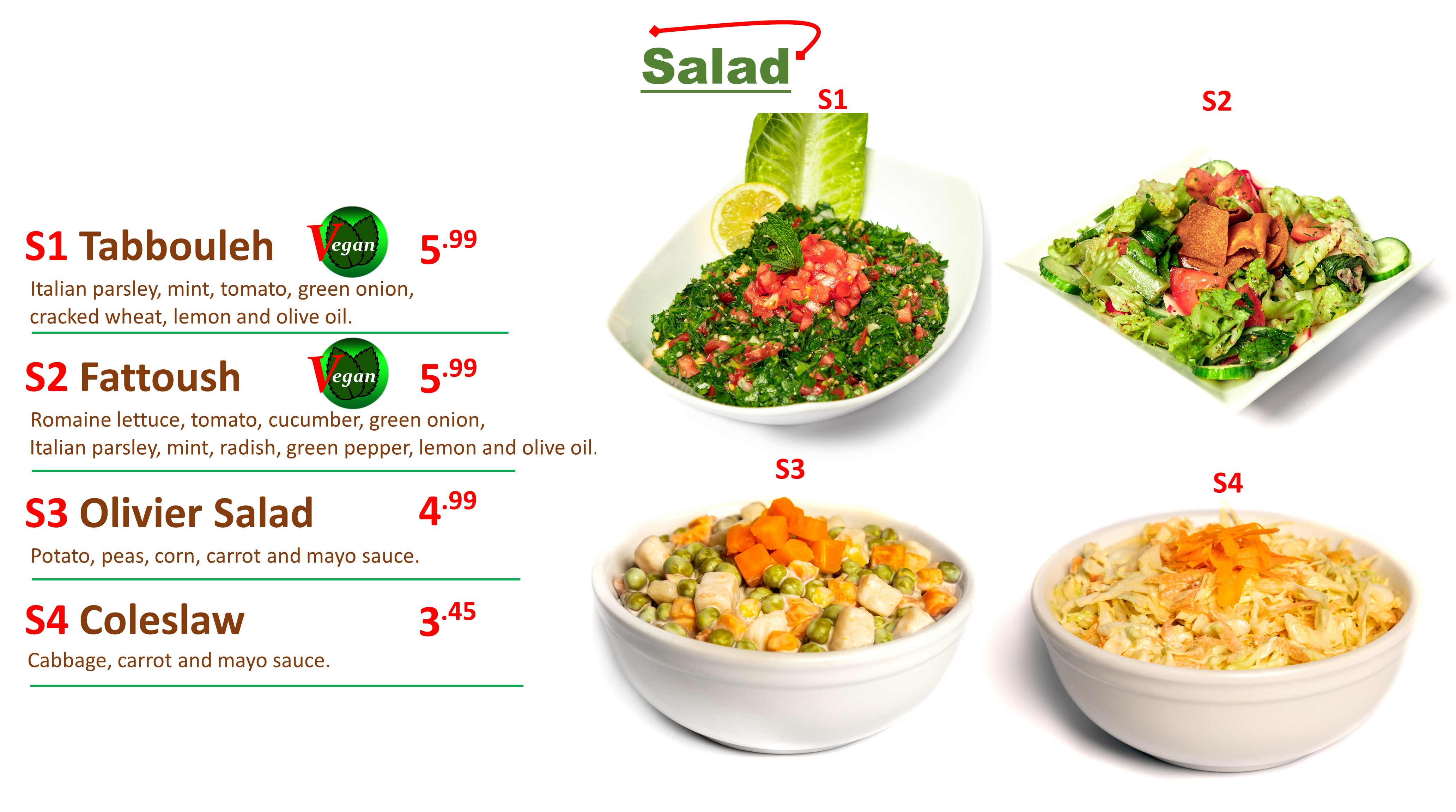 Med Cuisine Salads Tucson